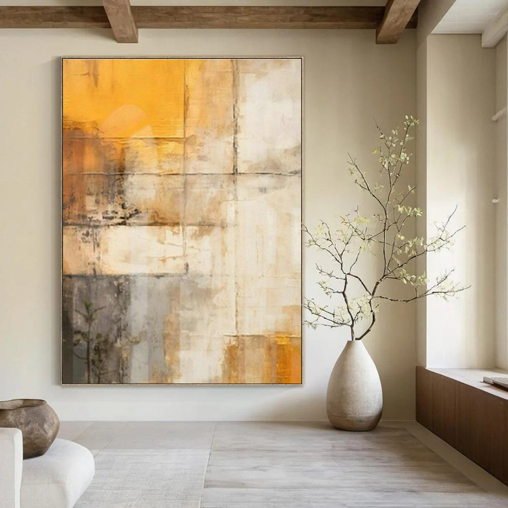 Oversized Custom Handmade Abstract Painting for Bedroom Dressing Area and Hallway Coat Rack Wall DLZ1955