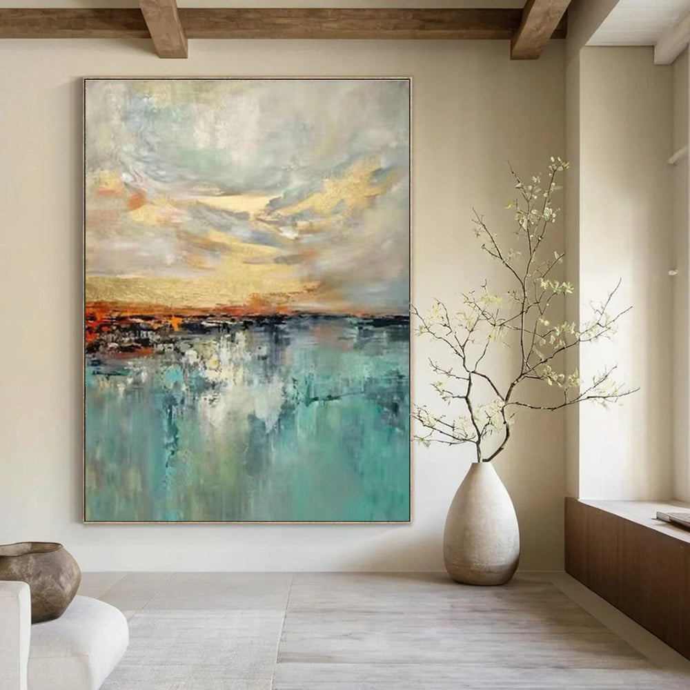 Massive Custom Abstract Paintings for Office Conference Rooms & Bedroom Dressing Areas DLZ0581