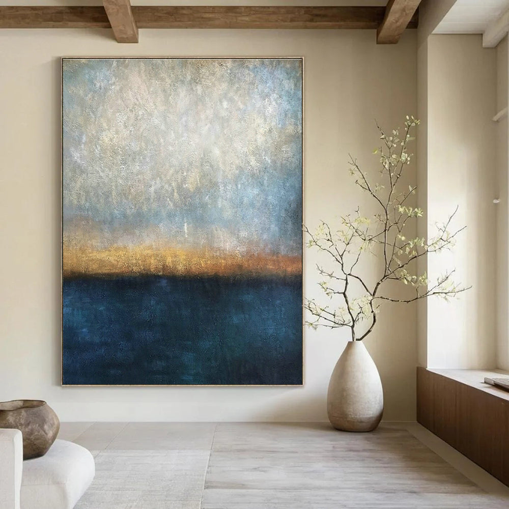 Extra - Vast Hand - Painted Abstract Canvases for Dining Room Wine Cellars & Office Copy Rooms DLZ0597