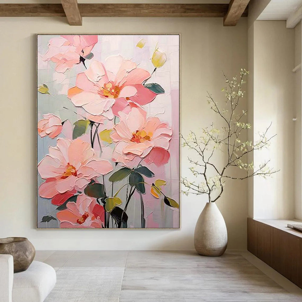 Extra - Large Custom Hand - Painted Abstract Painting for Office, Stimulate Work Inspiration DLZ0353