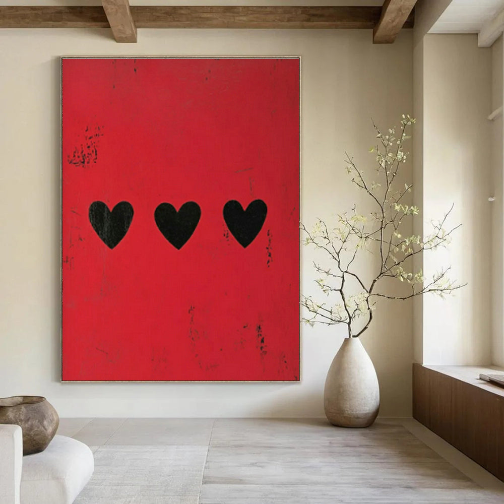 Extra-large Custom Handmade Abstract Painting for Bedroom Dressing Area and Dining Room Sideboard Wall DLZ1847
