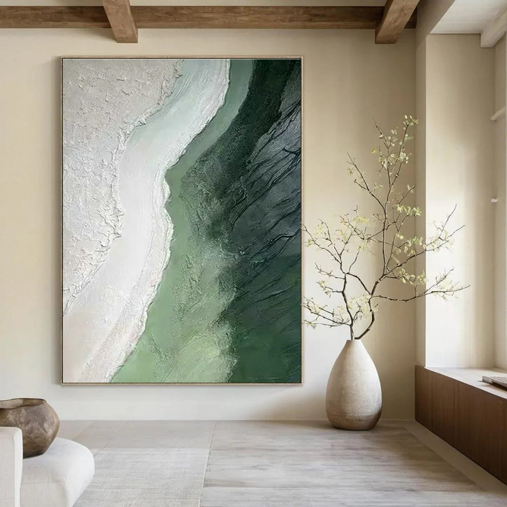 Extra-large Custom Handmade Abstract Painting for Hallway Stairwell and Entryway Foyer DLZ1835