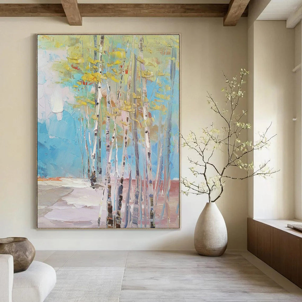 Grand - Scale Handmade Abstract Painting for Hallway & Entryway DLZ1307