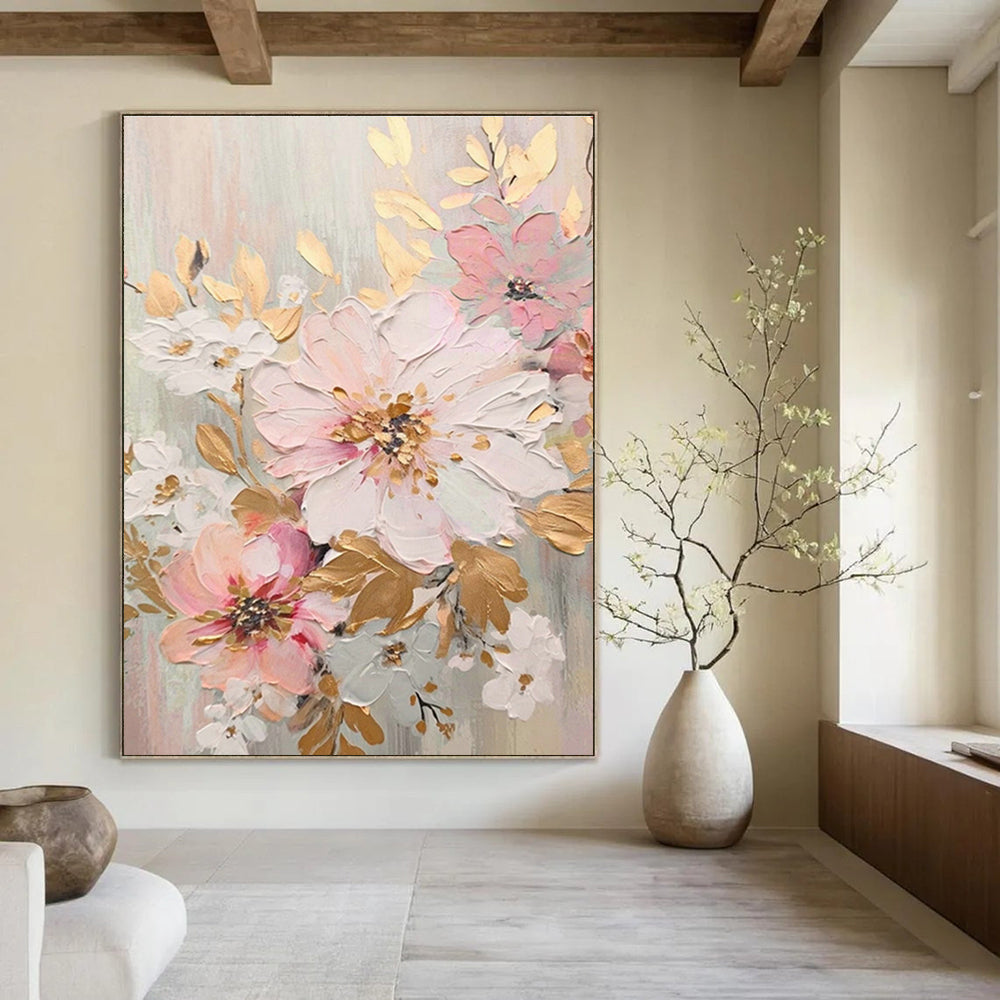 Hand - Painted Abstract Art Triptych for Bedroom & Office DLZ1397