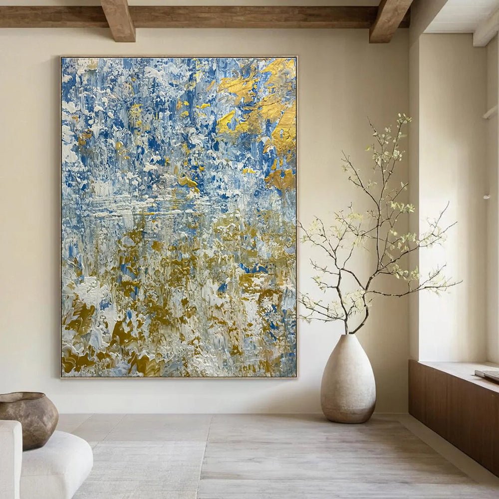Oversized Custom Abstract Canvas for Office Conference Room & Bedroom Dressing Area DLZ2381