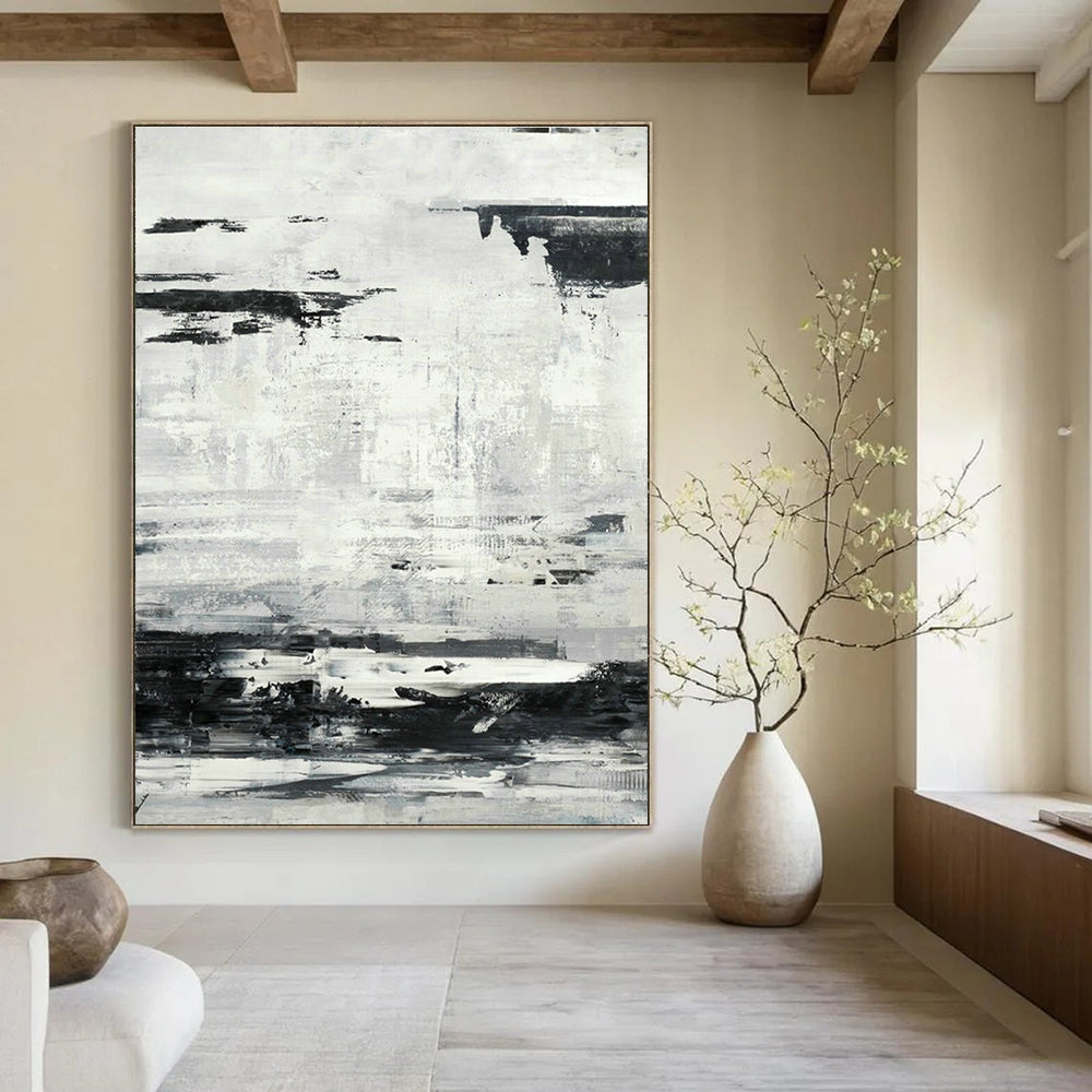 Monumental Bespoke Hand Painted Abstract Wall Decor for Living Room & Bedroom DLZ2077