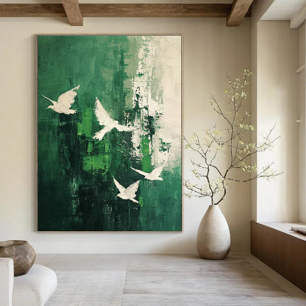 Large Custom Abstract Painting for Entryway & Dining Room DLZ1318