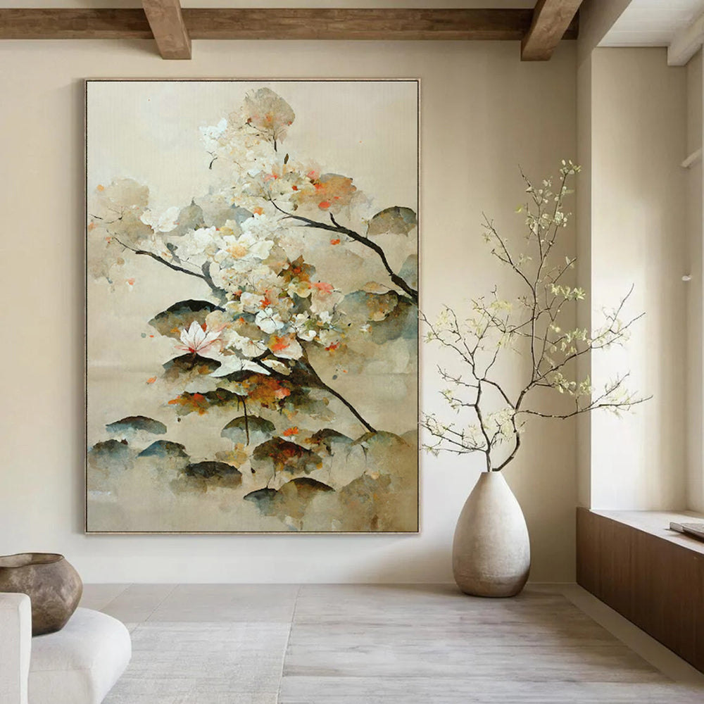 Customizable Handmade Abstract Canvas for Hallway and Cottage Office DLZ1618