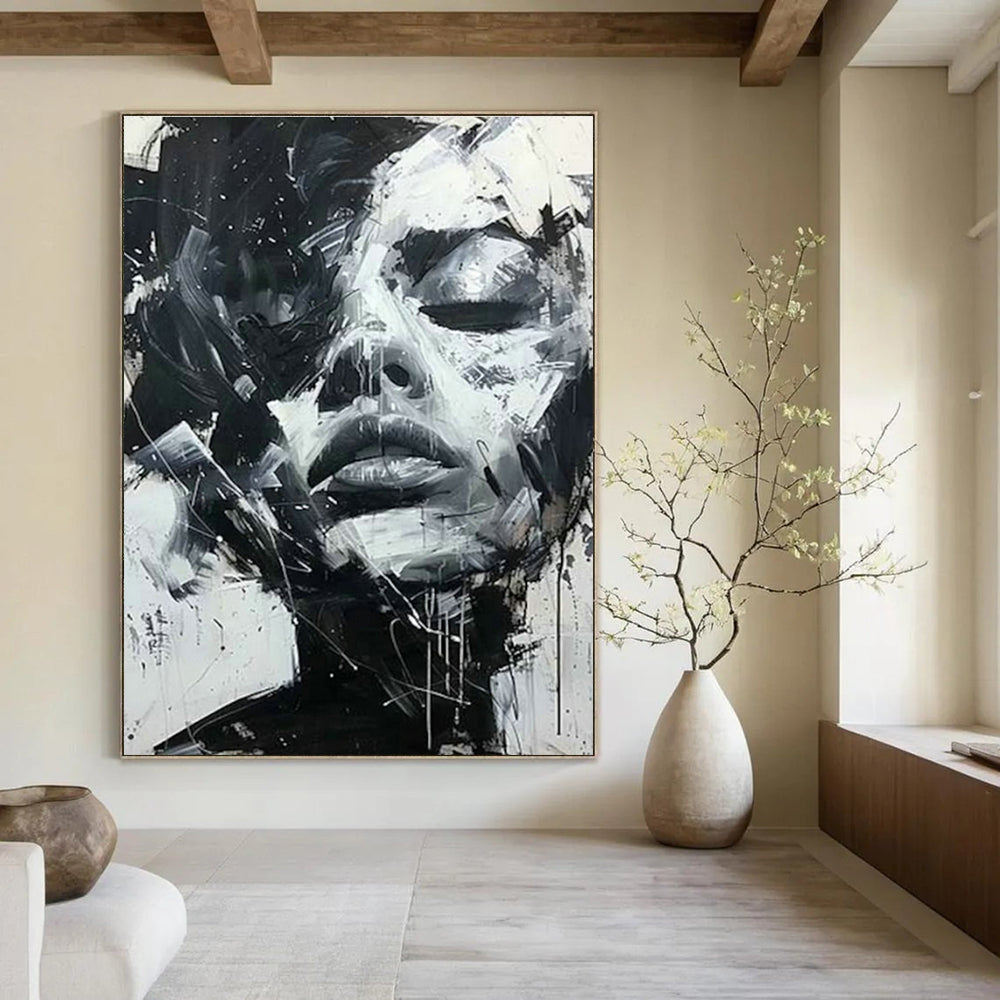Handmade Abstract Wall Art for Office and Cottage Hallway DLZ1553
