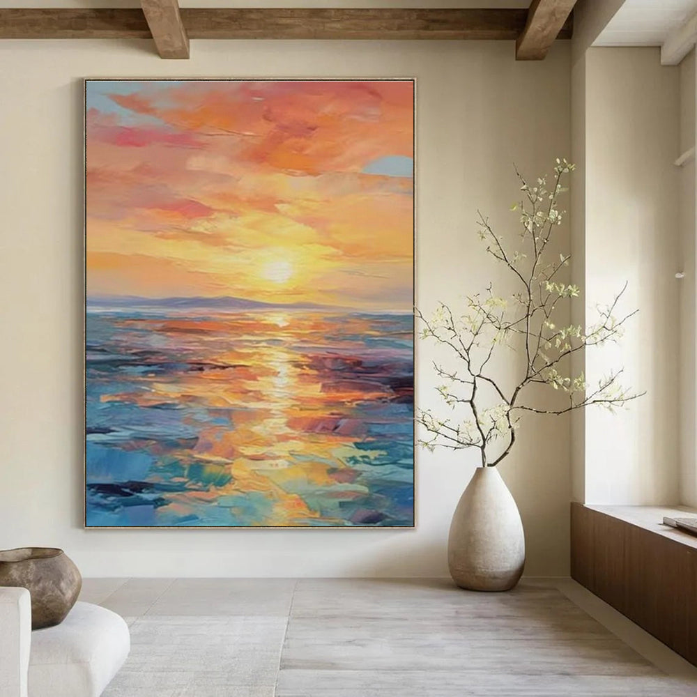 Handmade Abstract Art for Living Room and Cottage Entryway DLZ1533