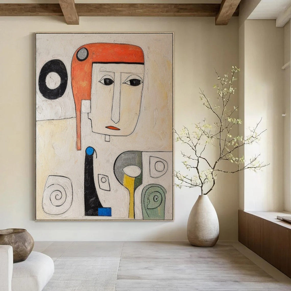 Colorful Abstract Portrait Painting ADGE004