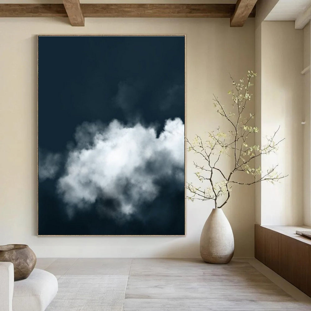 Dark Sky Clouds Abstract Painting ADGE233