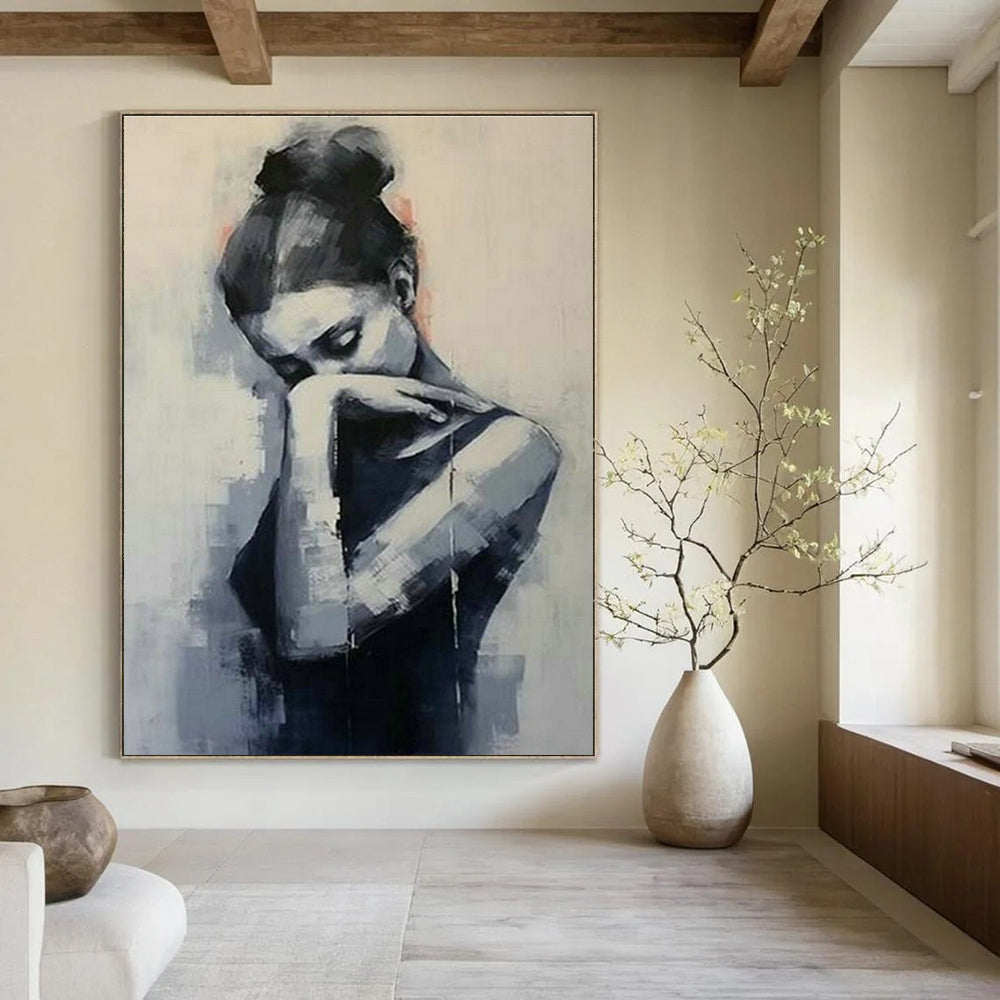 Customization of Extra - Large Hand - Painted Abstract Paintings for Hallway, Add Fun to the Space DLZ0361