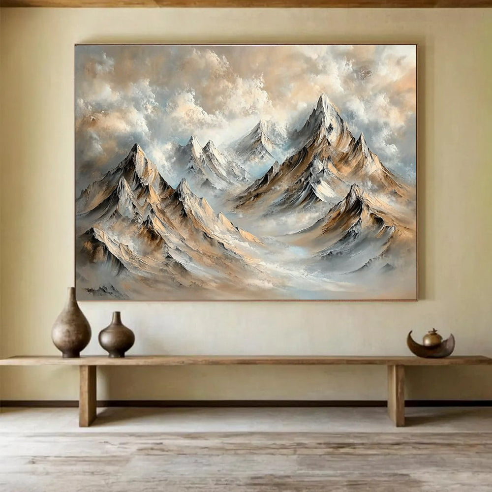 Mountain Landscape Impressionist Abstract Painting DYP077