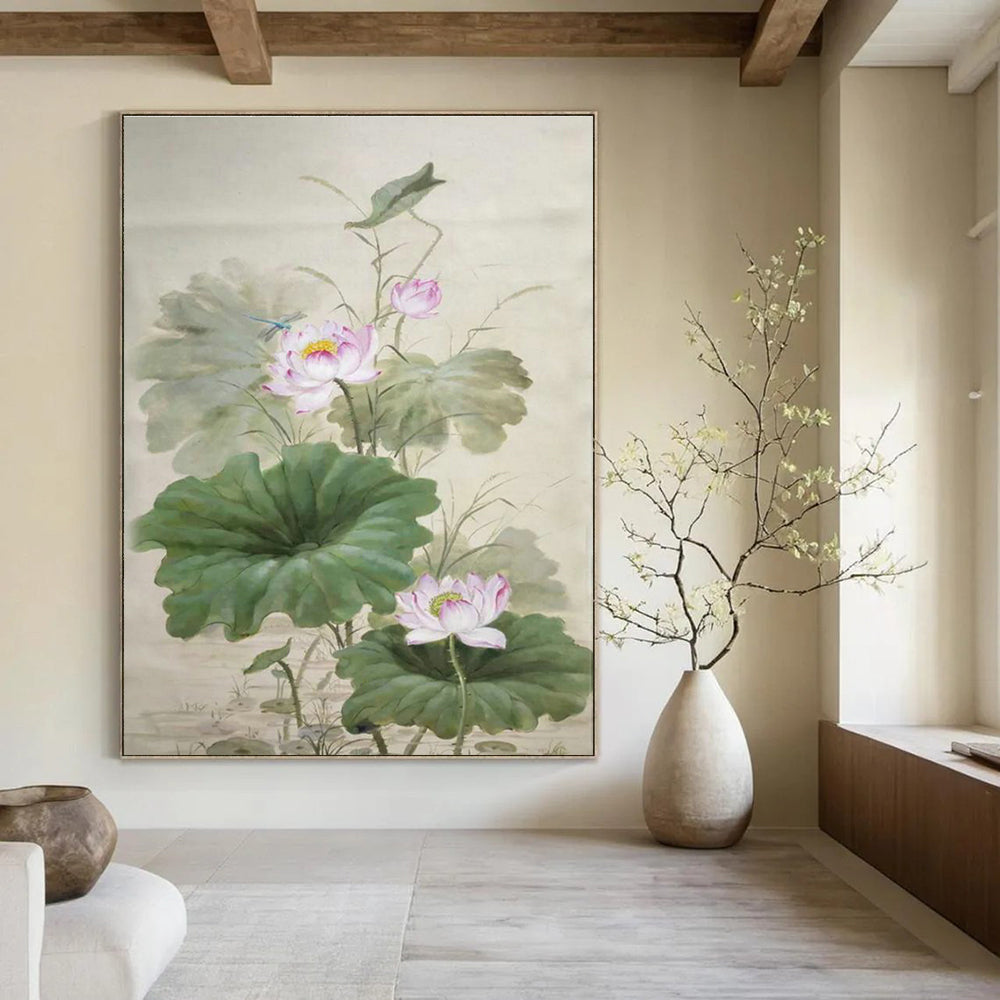 Oversized Custom Hand-Painted Abstract Canvas for Bedroom & Office DLZ2288