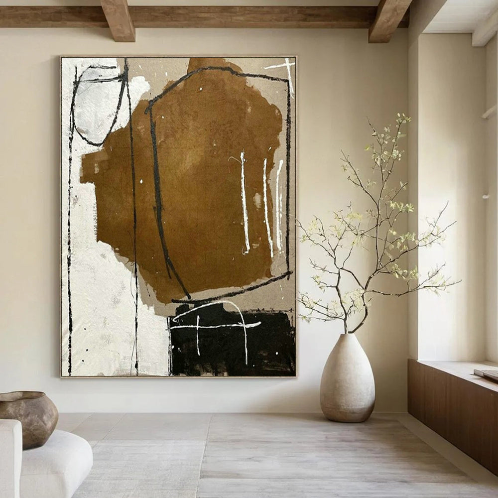 Oversized Handmade Abstract Canvas Art for Cottages & Bedroom DLZ2029