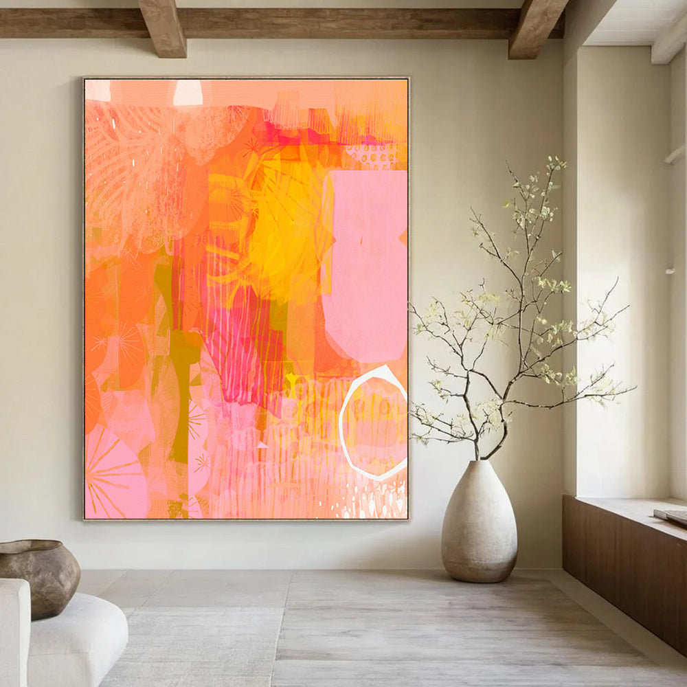 Custom Abstract Paintings for Bedroom and Entryway DLZ0642