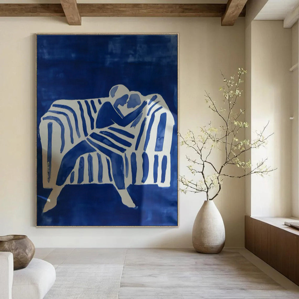 Massive Abstract Hand - Painted Art for Bedroom Nightstands & Cottage Hallway Mail Slots DLZ0692