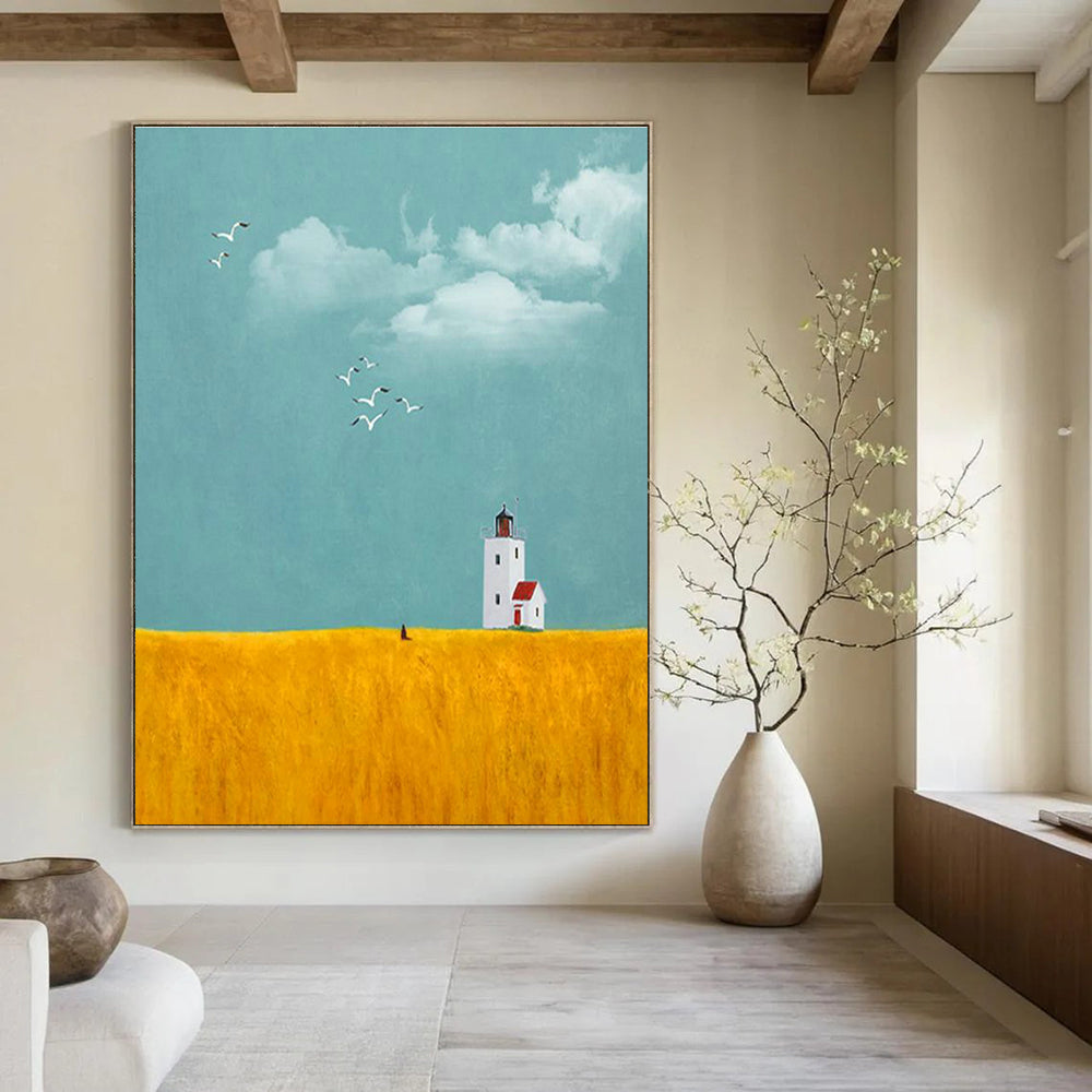 Gigantic Bespoke Handmade Abstract Painting for Cottage & Living Room DLZ2129