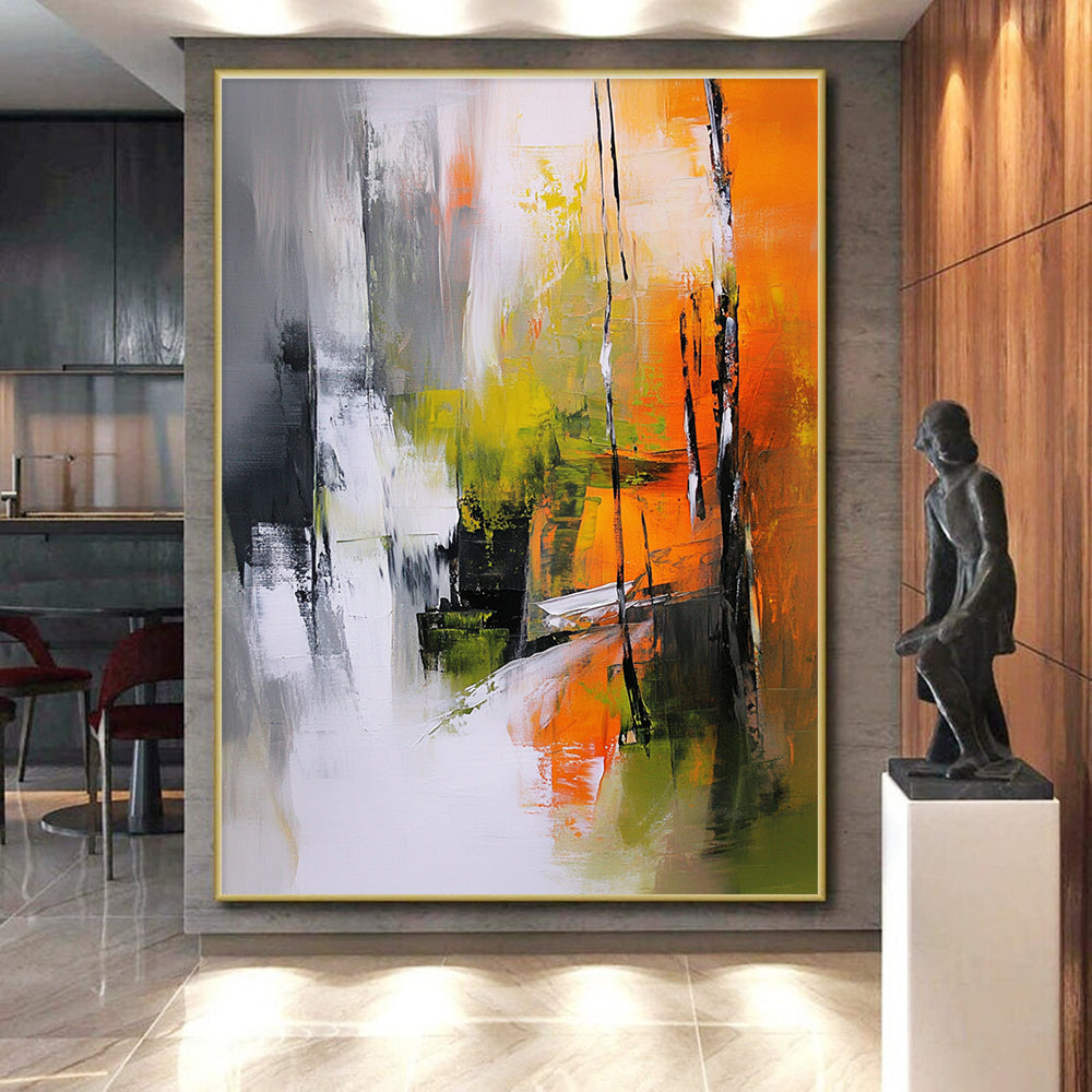 Colorful Forest Abstract Painting with Vivid Impressions GER808