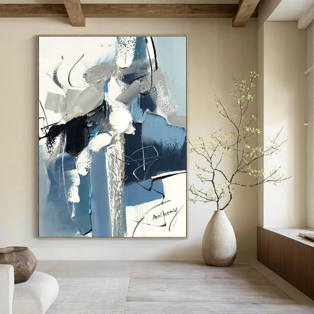 Custom Abstract Paintings for Cottage Bedroom Balconies and Office Reception Areas DLZ0782