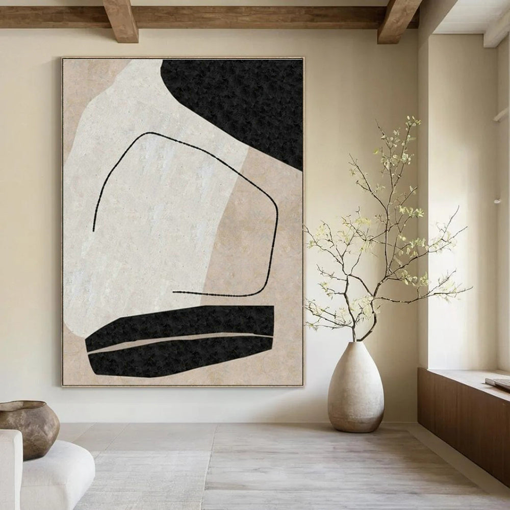 Oversized, Custom - Designed Hand Painted Abstract Artwork for Living Room & Dining Room DLZ2049