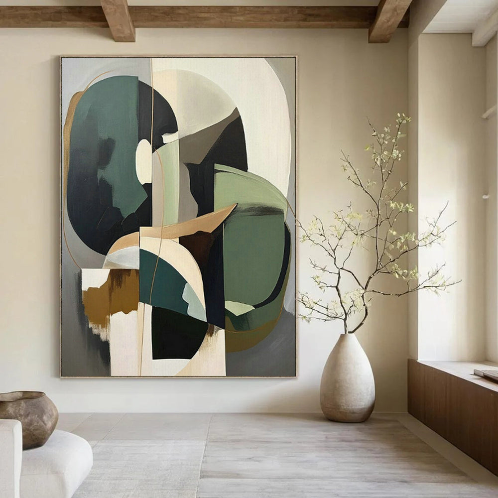 Handmade Abstract Wall Art for Bedroom and Cottage Living Room DLZ1619