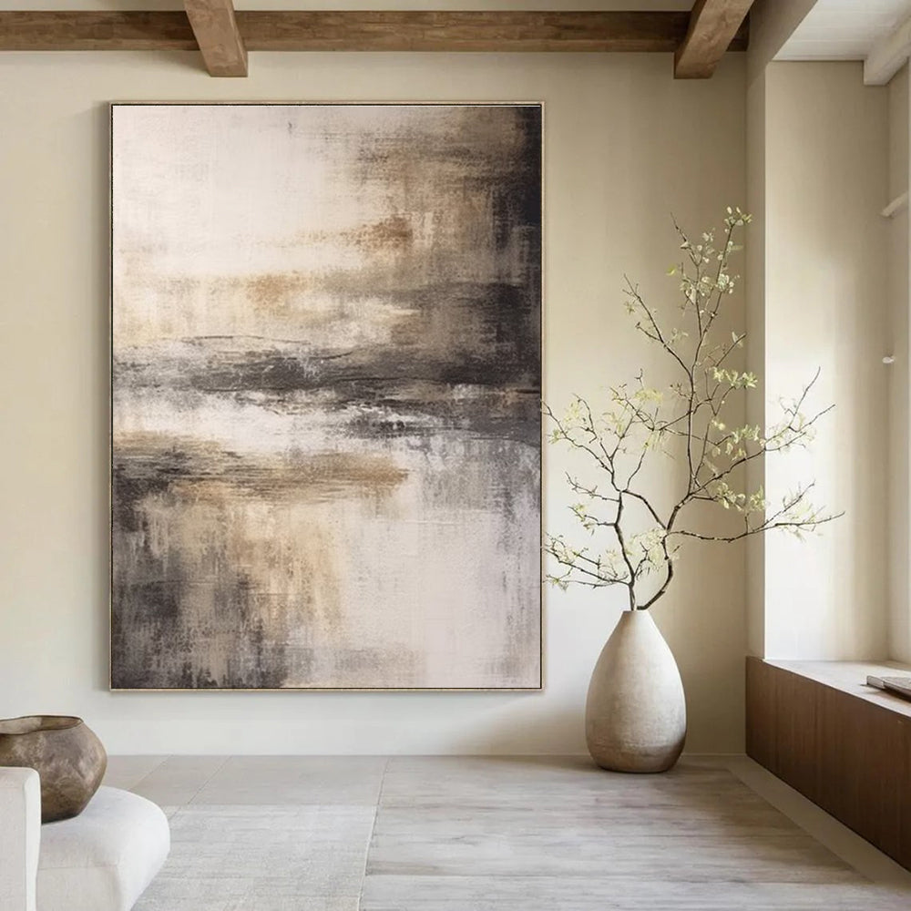 Earth - Toned Abstract Landscape - inspired Painting ADGE362