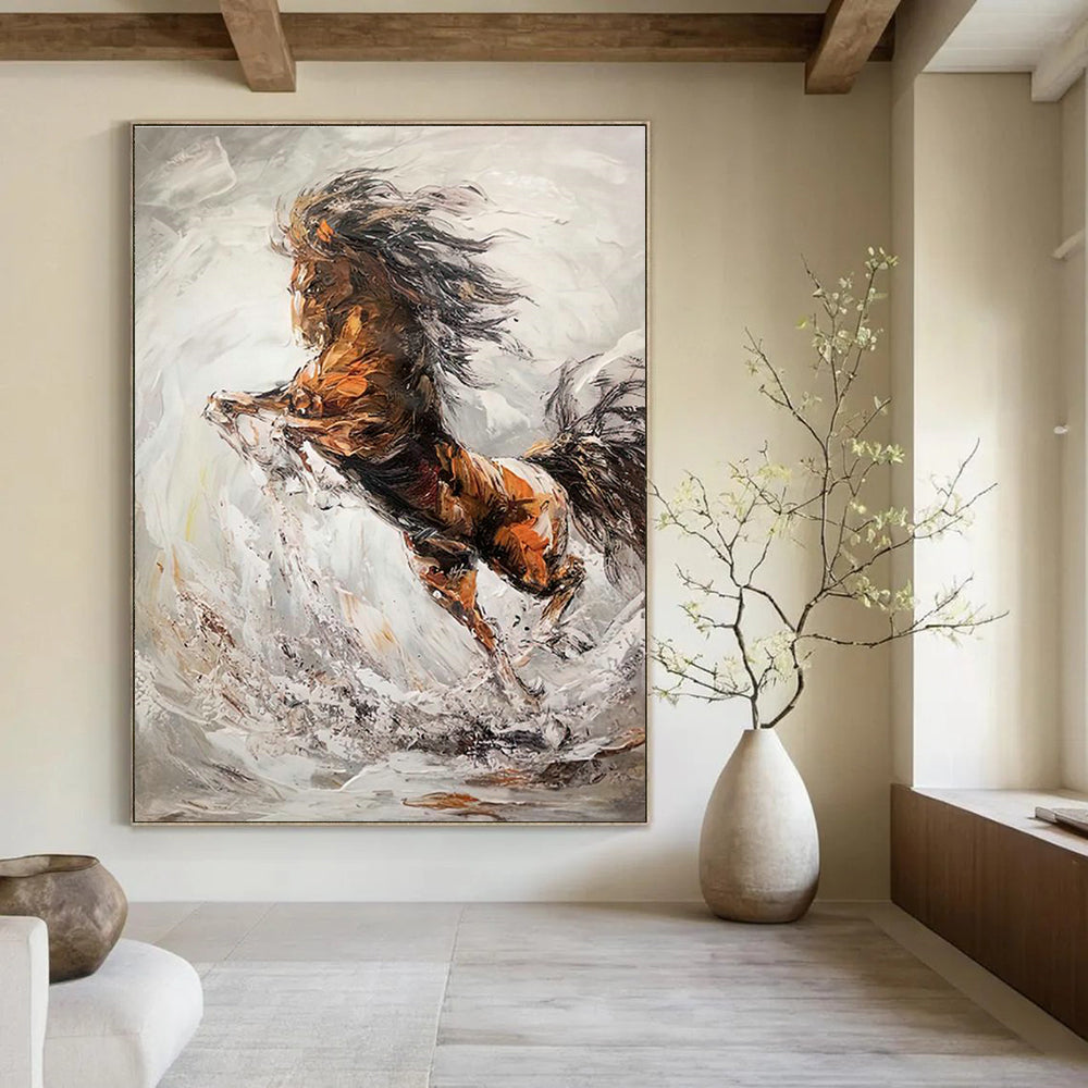 Tremendous Custom - Textured Handmade Abstract Canvas for Bedroom & Entryway DLZ2131