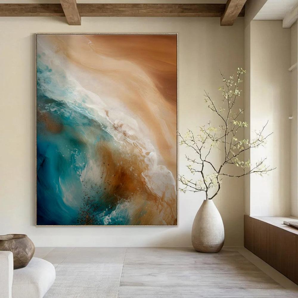 Original Handmade Abstract Painting for Dining Room & Hallway DLZ1645