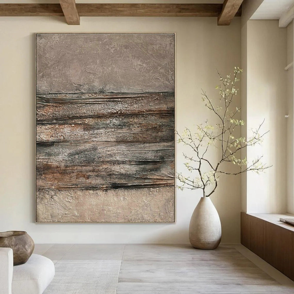 Oversized Custom Hand-Painted Abstract Art for Cottage Kitchen Pantry and Office Supply Closet DLZ1865