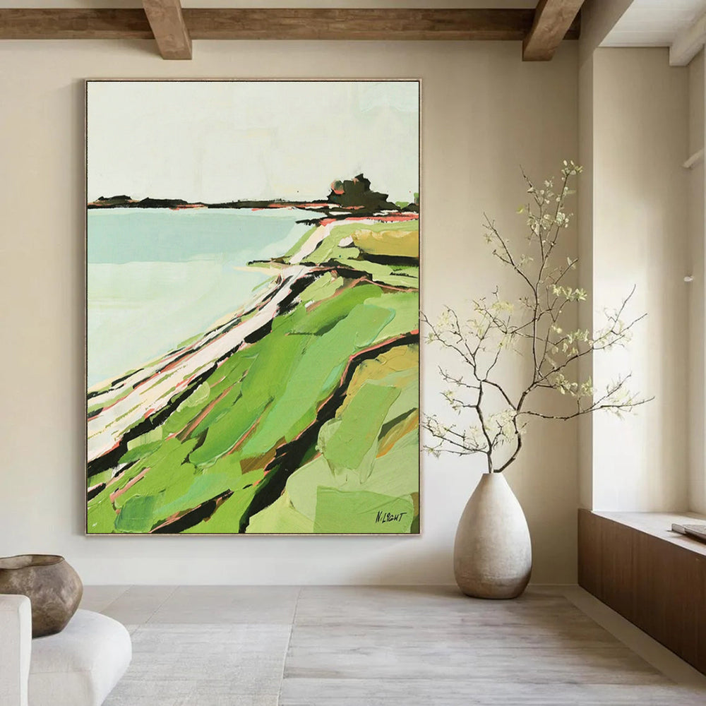 Hand-Crafted Abstract Wall Decor for Living Room and Cottage Office DLZ1576