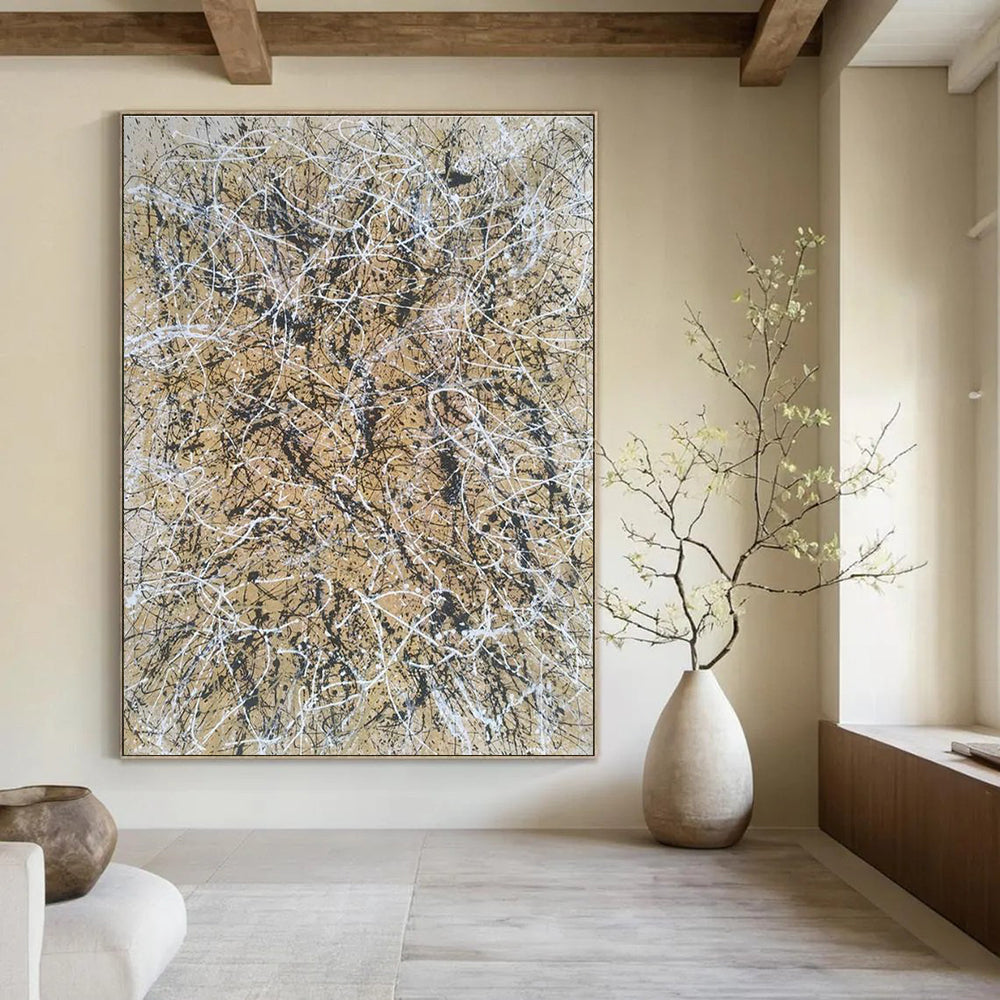 Immense Custom - Created Abstract Painting for Entryway & Hallway DLZ2274