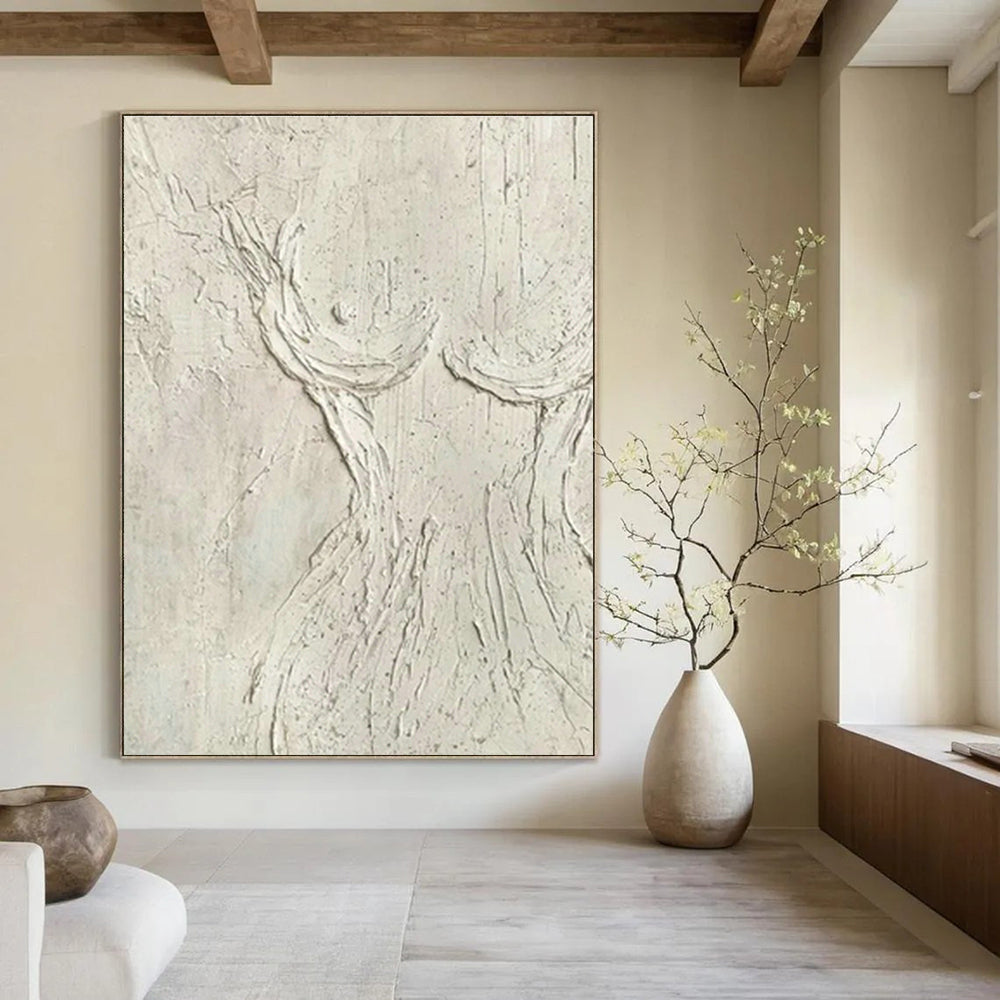 Hand-Painted Bespoke Oversized Abstract Wall Art for Entryway & Dining Room DLZ0996