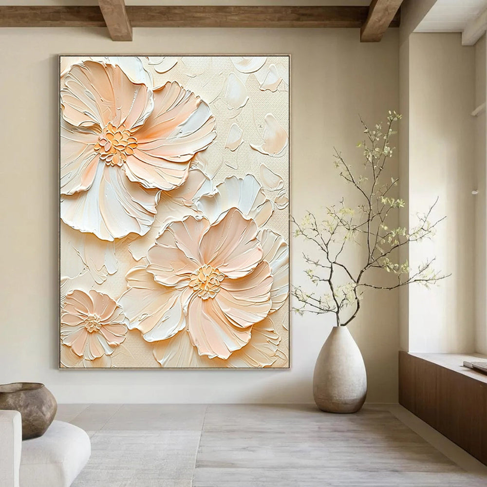 Customizable Handcrafted Abstract Wall Mural for Cottage Dining Room & Entryway DLZ1396