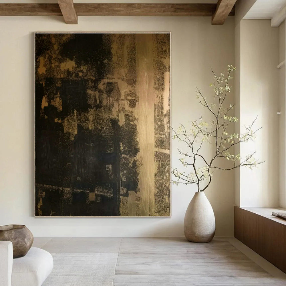 Large - Scale Hand - Painted Abstracts for Office Training Room Breakout Zones & Dining Room Breakfast Bars DLZ0842