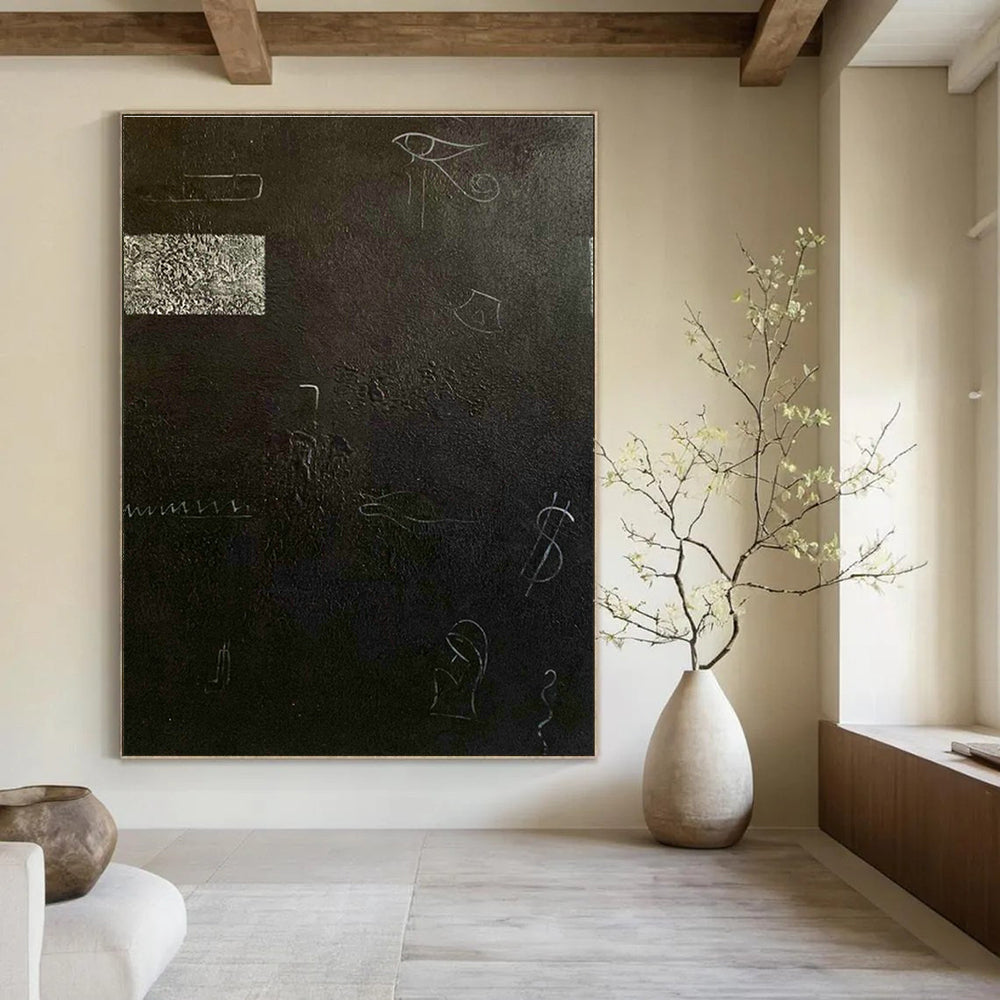 Abstract Hand - Painted Murals for Dining Room and Hallway DLZ0767