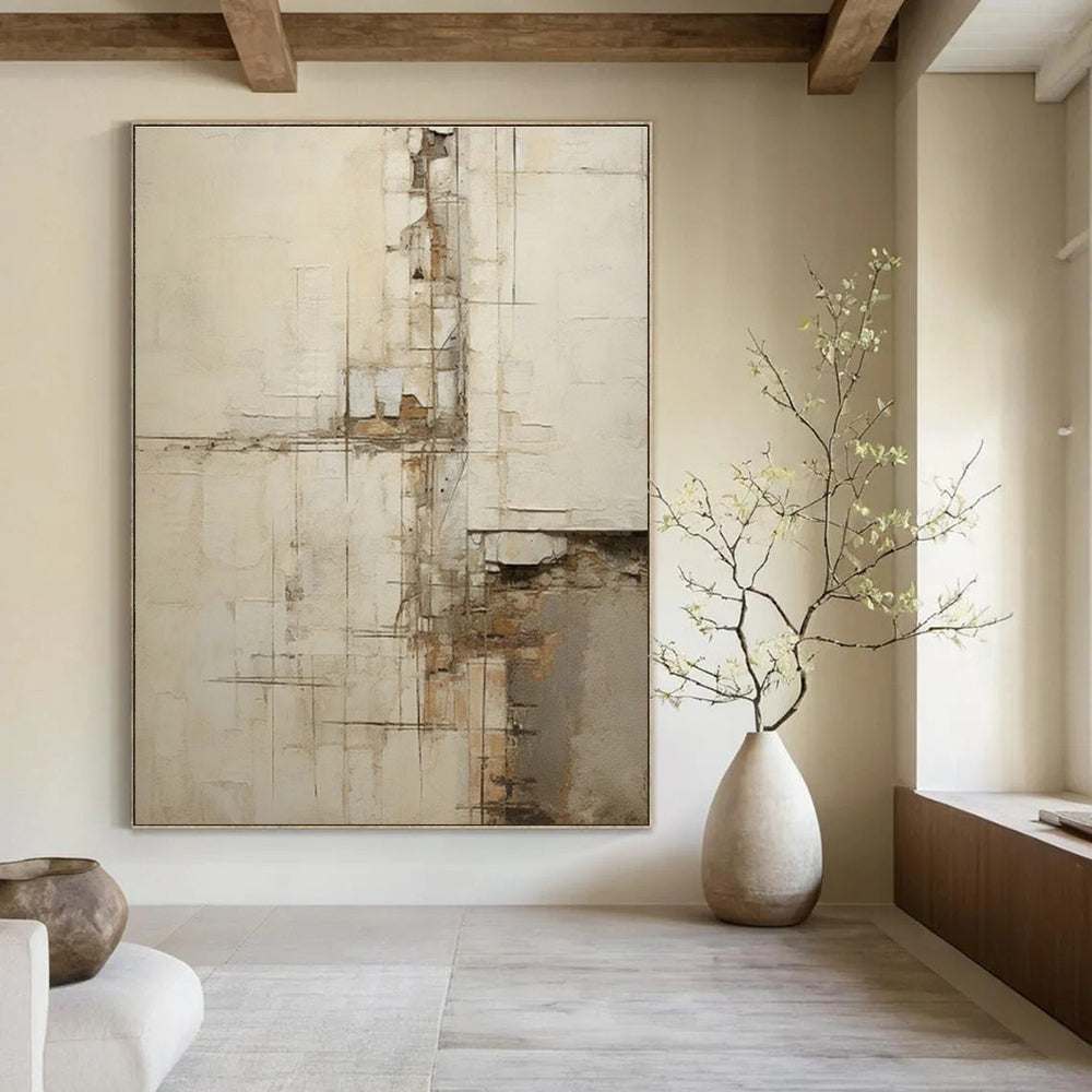 Handcrafted Oversized Abstract Art for Cottage Dining Room & Hallway DLZ1326