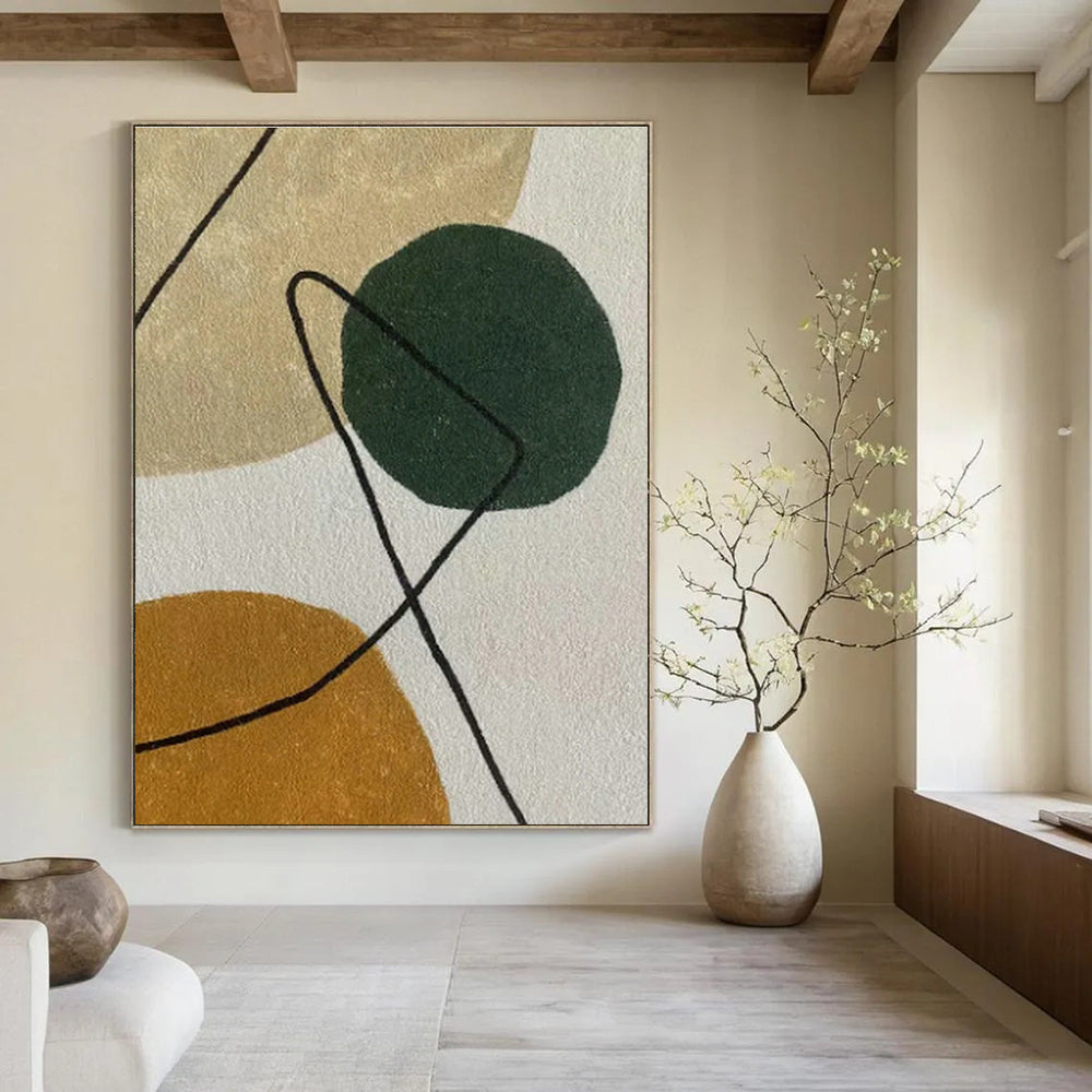 Custom - Crafted Hand - Painted Abstract Art for Cottage Office Nooks & Bedroom Reading Corners DLZ0583