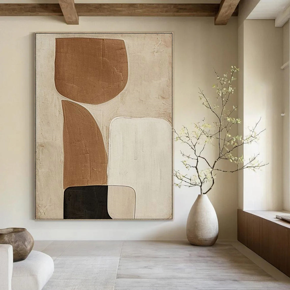 Monumental Scale Custom-Tailored Hand Painted Abstract Art for Office & Living Room DLZ2194