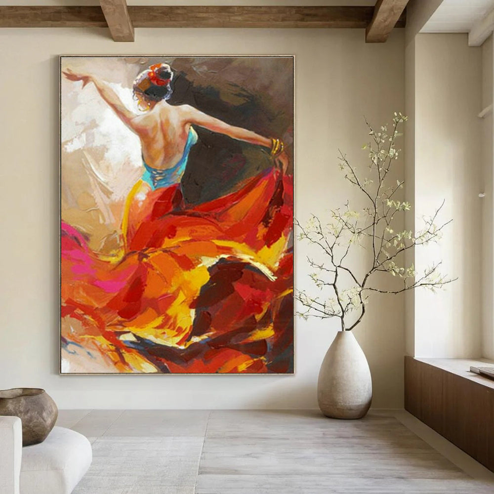 Large Hand Painted Abstract Art for Bedroom & Hallway DLZ2016