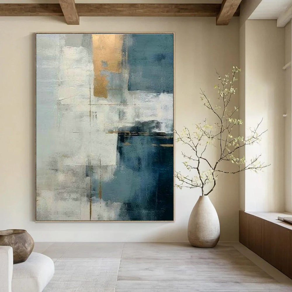 Stupendous Custom - Sculpted Handmade Abstract Canvas for Entryway & Cottage DLZ2120