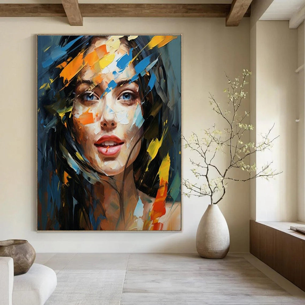 Customizable Handmade Abstract Art for Hallway and Living Room DLZ1538