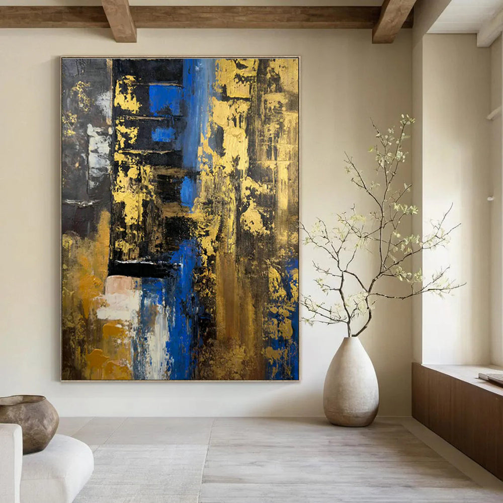 Gigantic - Format Hand - Painted Abstract Murals for Living Room Feature Walls & Office Branding Zones DLZ0739