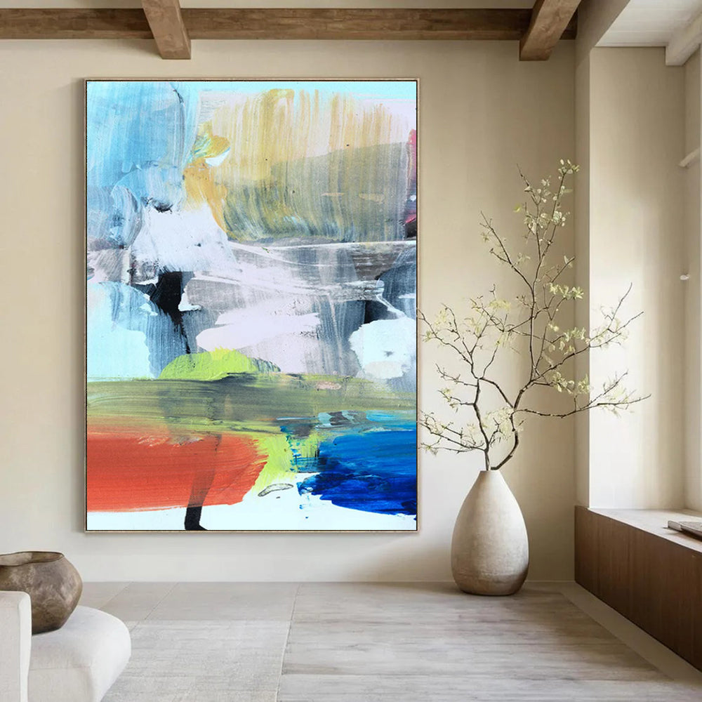 Colorful Abstract Blend Painting ADGE245