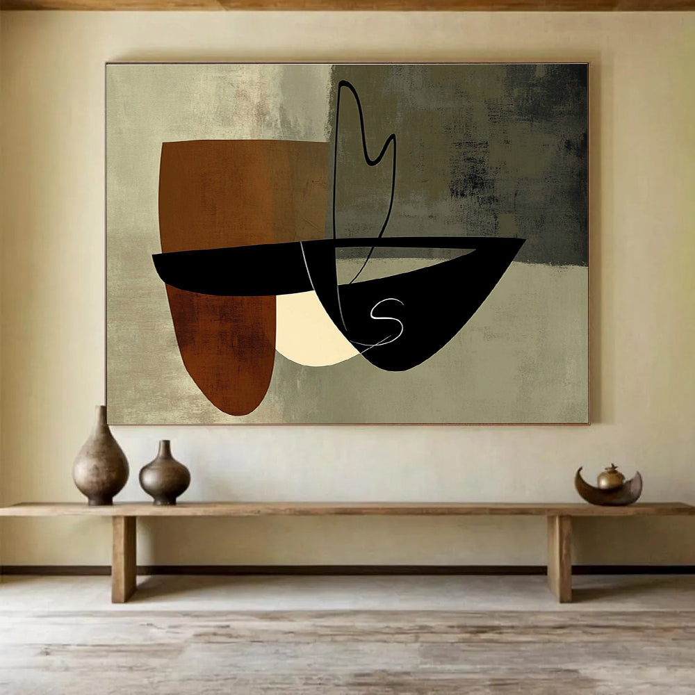 Geometric Abstract Shapes Painting DYP075