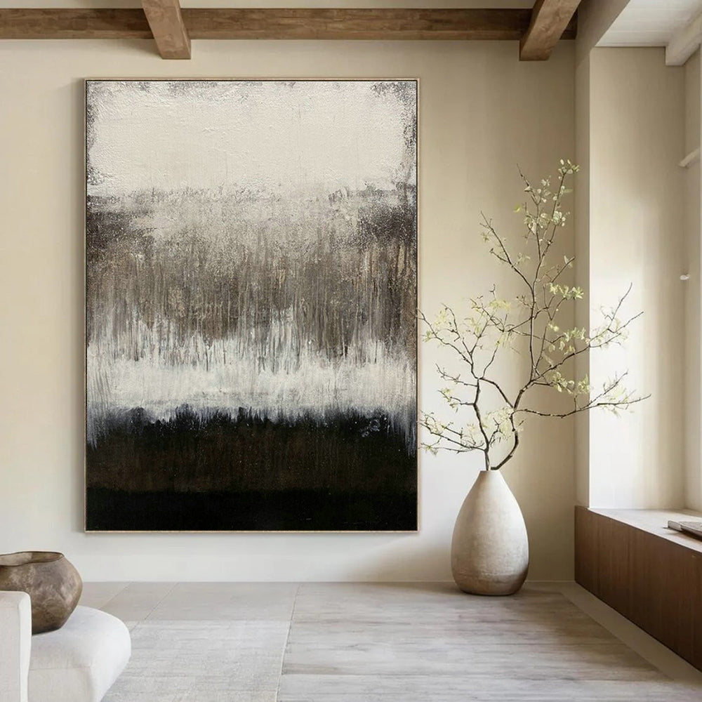 Oversized, Custom - Built Hand Painted Abstract Wall Decor for Living Room & Bedroom DLZ2043