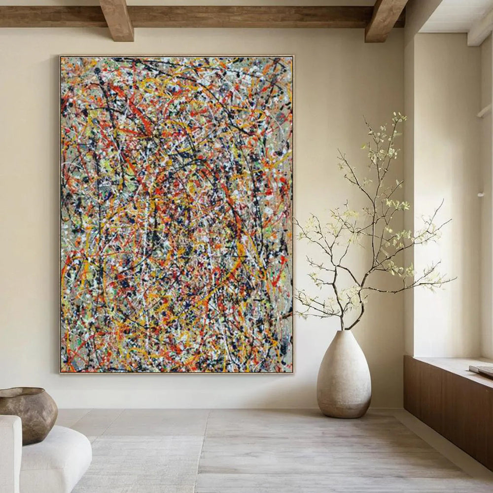Handmade Abstract Art for Cottage Bedroom and Dining Room DLZ1573