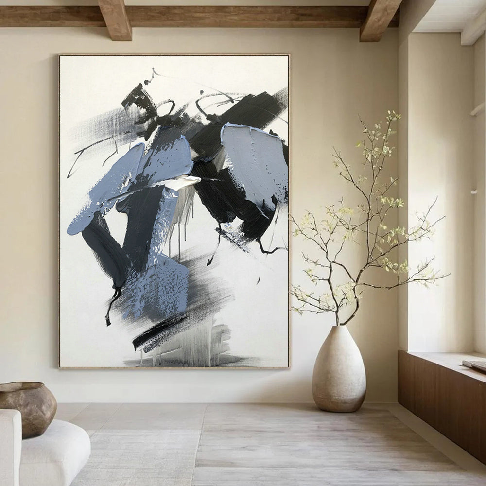 Hand - Painted Abstract Art for Bedroom Balcony Railings and Office Rooftop Gardens DLZ0808