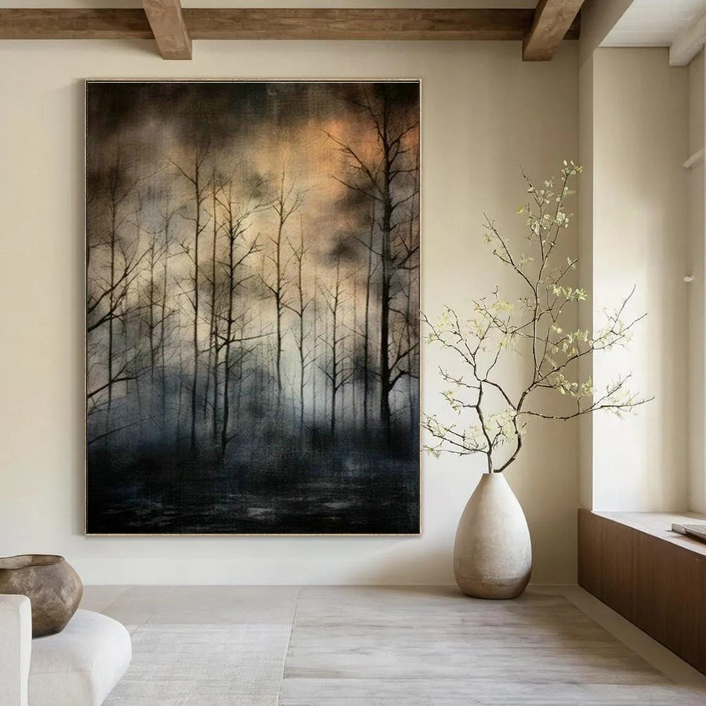 Gigantic Personalized Hand Painted Abstract Artwork for Dining Room & Hallway DLZ2119